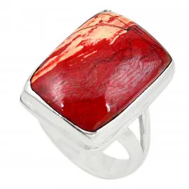 Stříbrný prsten s jaspisem