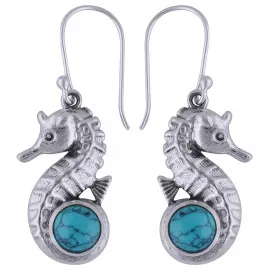 Stříbrné naušnice s tyrkysy