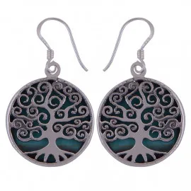 Stříbrné naušnice s tyrkysy