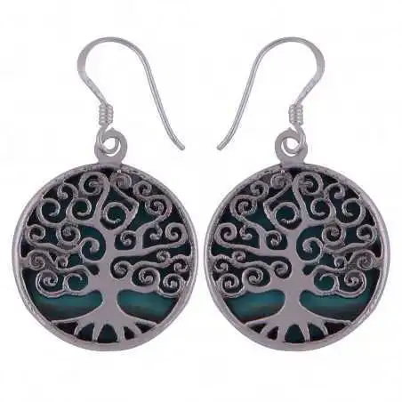 Stříbrné naušnice s tyrkysy