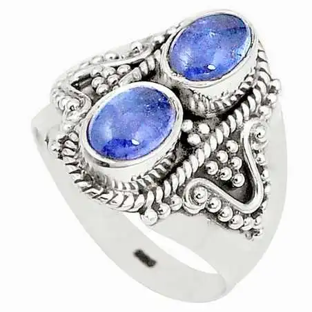 Stříbrný prsten s tanzanitem