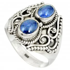 Stříbrný prsten s tanzanitem