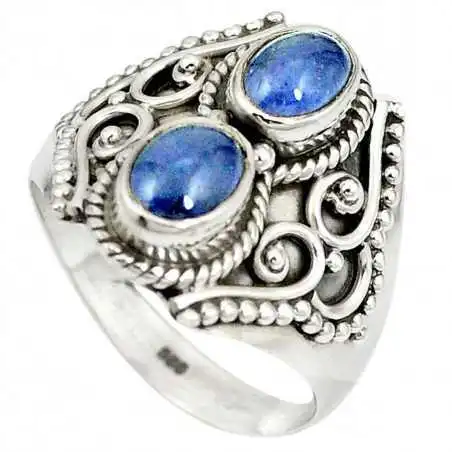 Stříbrný prsten s tanzanitem