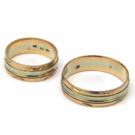 14 kt zlaté snubní prsteny