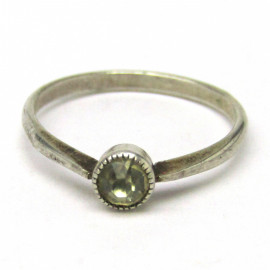 Stříbrný prsten s citrínem