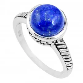 Stříbrný prsten s lapis lazuli