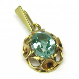 14 kt zlatý přívěsek se spinelem