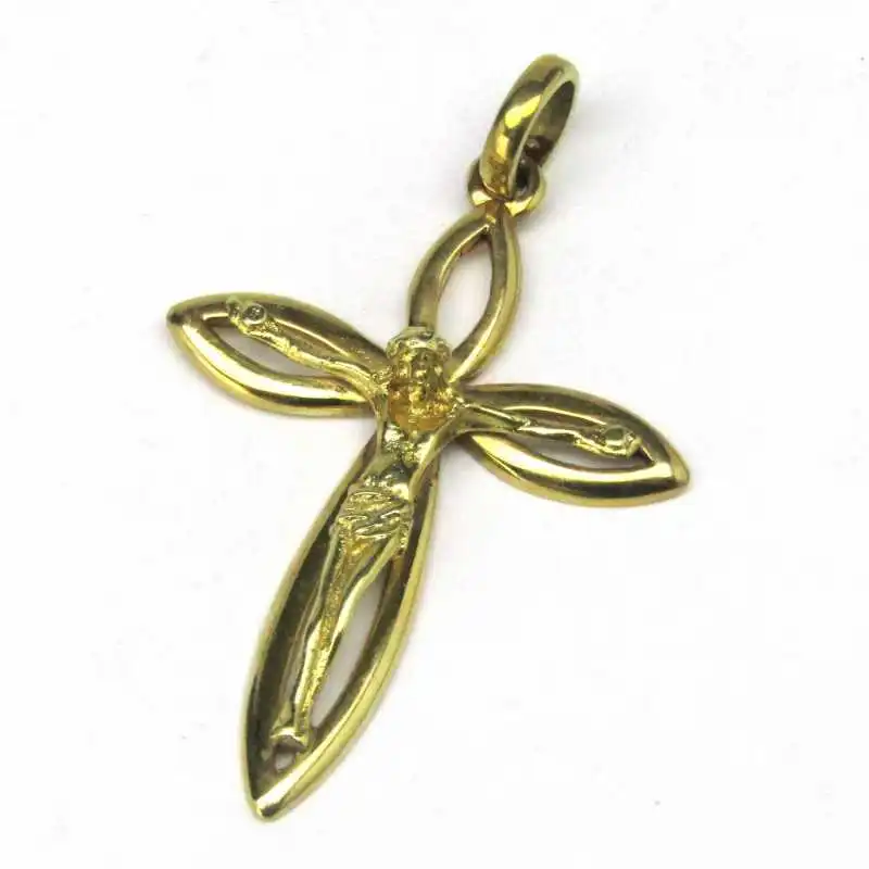 14 kt zlatý přívěsek kříž