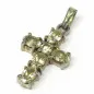 Stříbrný přívěsek kříž s topazy
