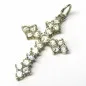 Stříbrný přívěsek kříž s křišťálem