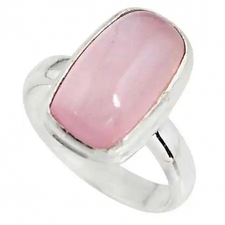 Stříbrný prsten s růženínem