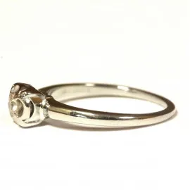 18 kt zlatý prsten s brilianty