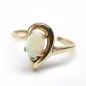 14 kt zlatý prsten s opálem a brilianty