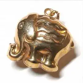 14 kt zlatý přívěsek slon