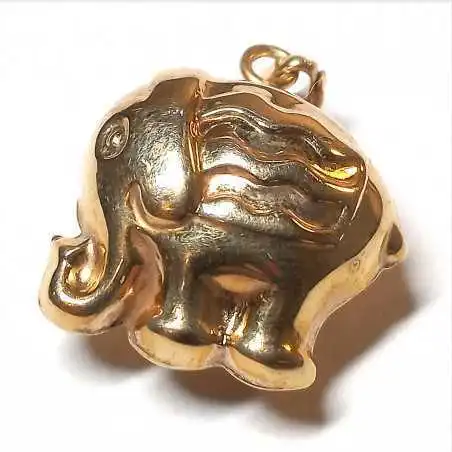 14 kt zlatý přívěsek slon