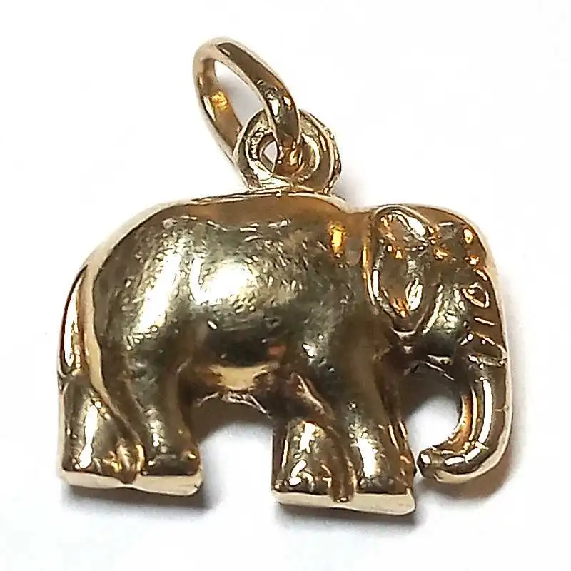 14 kt zlatý přívěsek slon