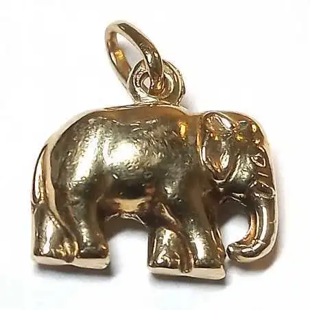 14 kt zlatý přívěsek slon
