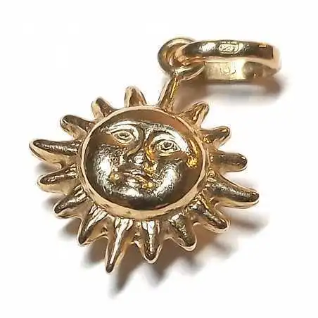 14 kt zlatý přívěsek slunce