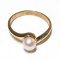 14 kt zlatý prsten s perlou