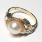 14 kt zlatý prsten s perlou