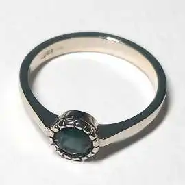 14 kt zlatý prsten se zirkonem