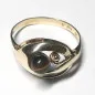 14 kt zlatý prsten s tygřím okem