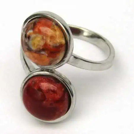 Stříbrný prsten s jaspisem