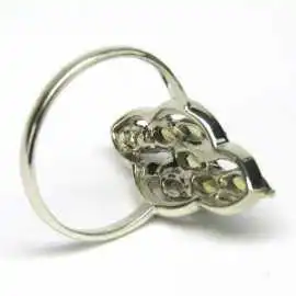 Stříbrný prsten s citríny