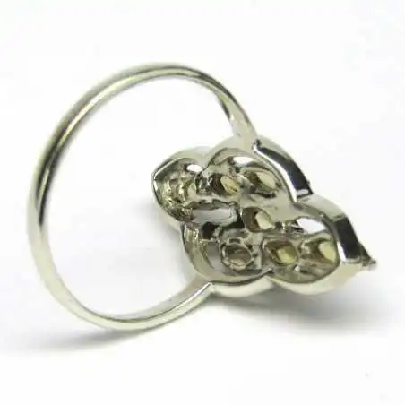 Stříbrný prsten s citríny