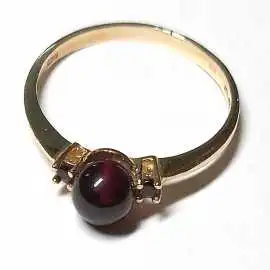 14 kt zlatý prsten s ametystem