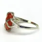 Stříbrný prsten s karneolem
