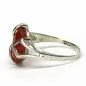 Stříbrný prsten s karneolem