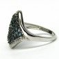 Stříbrný prsten s akvamaríny