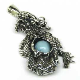 Stříbrný přívěsek s angelitem