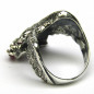 Stříbrný prsten orel s rubínem