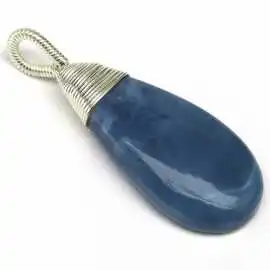 Stříbrný přívěšek s angelitem