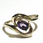 14 kt zlatý prsten s ametystem