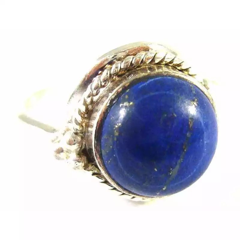 Stříbrný prsten s lapis lazuli