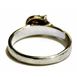 14 kt zlatý prsten s briliantem 0.10 kt