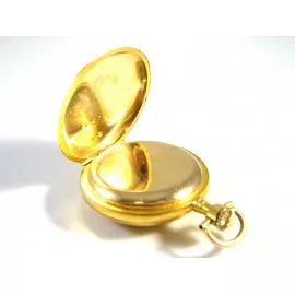 Starožitné zlaté 14kt hodinky s brilianty 0.60 kt