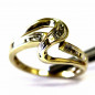 Zlatý prsten s brilianty 0.15 kt