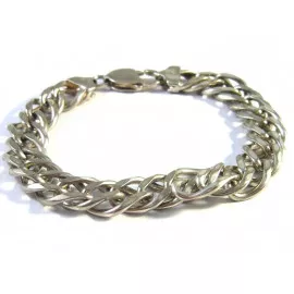 Stříbrný masivní náramek z Itálie