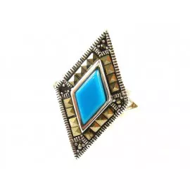 Stříbrný prsten s tyrkysem