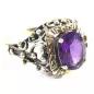Stříbrný prsten s ametystem