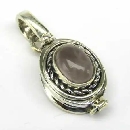 Stříbrný jedový přívěšek s růženínem